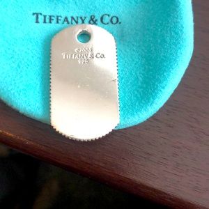 Tiffany Coin Edge Dog Tag